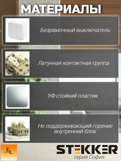 Выключатель двухклавишный с индикатором MSW10-20-05