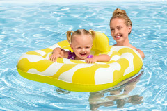 Лодочка-ходунки надувная c сиденьем и спинкой «Волнистый квадрат. Шаг А» - Фото 2