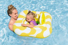 Лодочка-ходунки надувная c сиденьем и спинкой «Волнистый квадрат. Шаг А» - Фото 7