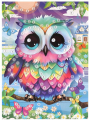 Аппликация из пайеток «Сова» - Фото 1