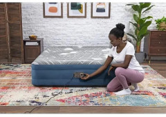 Кровать надувная со встроенным электронасосом «Tritech Fashion Flock» - Фото 7