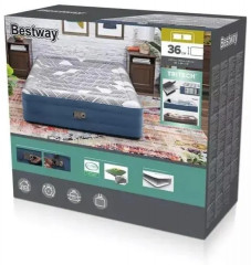 Кровать надувная со встроенным электронасосом «Tritech Fashion Flock» - Фото 10