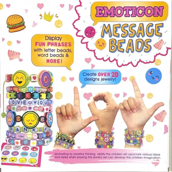 Набор для изготовления браслетов для девочек «Message Beads»