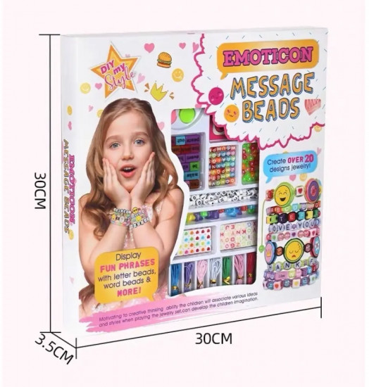 Набор для изготовления браслетов для девочек «Message Beads»