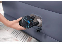 Кровать надувная со спинкой и встроенным электронасосом - Фото 2