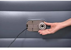 Кровать надувная со спинкой и встроенным электронасосом - Фото 6