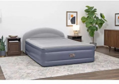 Кровать надувная со спинкой и встроенным электронасосом - Фото 7