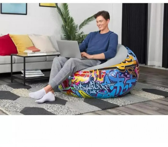 Кресло надувное «Inflate-A-Chair Graffiti»