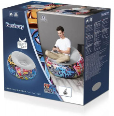 Кресло надувное «Inflate-A-Chair Graffiti» - Фото 6