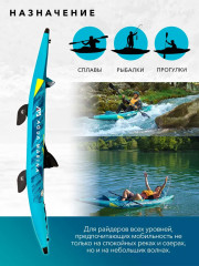 Каяк надувной одноместный - Фото 3