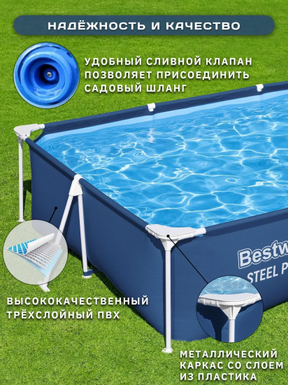 Бассейн каркасный