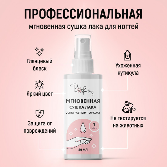 Мгновенная сушка лака