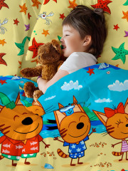 Комплект детского постельного белья «Три кота» - Фото 6