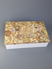 Подарочная коробка с лентой и наполнителем - Фото 2