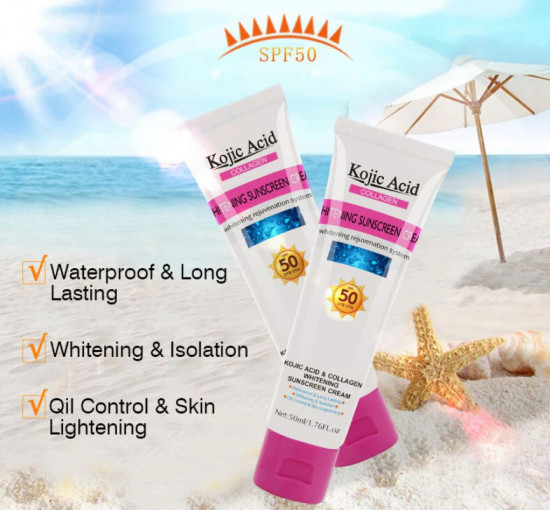 Солнцезащитный крем для лица и тела SPF50 «Kojic Acid»