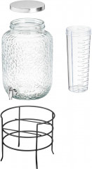 Диспенсер для холодных напитков с крышкой и краном на подставке «Glaskraft» - Фото 4