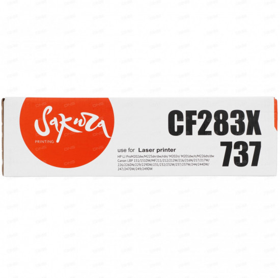 Картридж Sakura CF283X/737, цвет черный