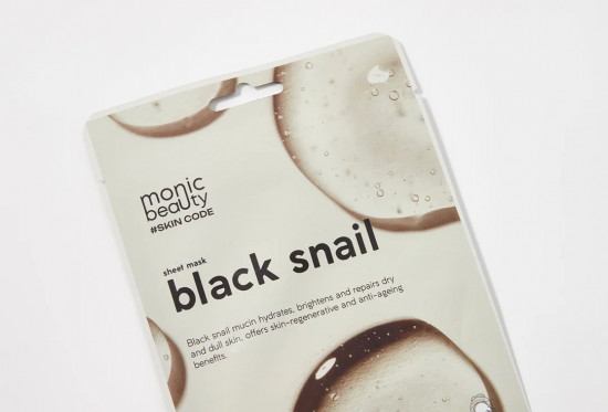 Маска для лица тканевая с муцином черной улитки «Black Snail»