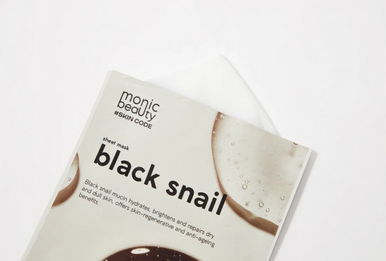 Маска для лица тканевая с муцином черной улитки «Black Snail»