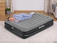 Кровать надувная с подголовником и встроенным насосом - Фото 2