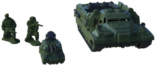 Набор игрушек «Военные машинки с солдатиками»