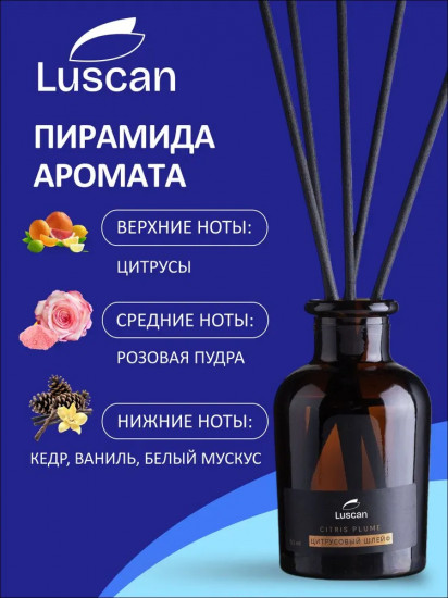 Аромадиффузор с палочками «Цитрусовый шлейф. Citris Plume»