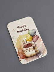 Набор шильдиков с бичевкой «С днем рождения» - Фото 1