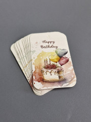 Набор шильдиков с бичевкой «С днем рождения» - Фото 3