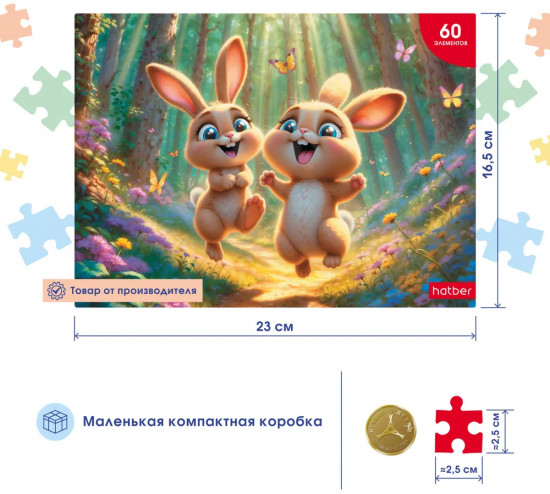 Пазл «Лесные малыши»