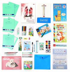 Набор канцелярских принадлежностей для школьника - Фото 3