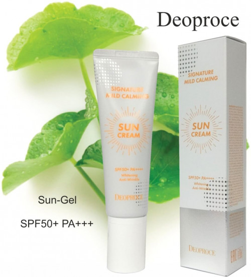 Успокаивающий солнцезащитный крем для лица SPF50+ Pa++++ «Signature Mild Calming Sun Cream»