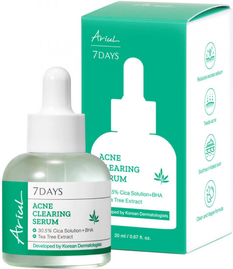 Успокаивающая сыворотка с центеллой «7days AC Cica Blemish Serum»