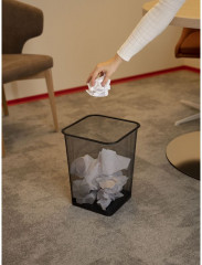 Корзина для мусора и бумаг сетчатая - Фото 2