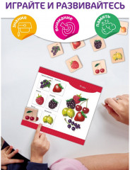 Лото деревянное «Овощи и фрукты» - Фото 3