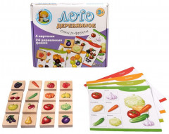 Лото деревянное «Овощи и фрукты» - Фото 4
