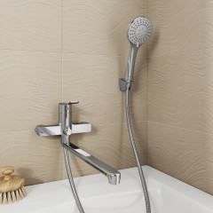 Смеситель для ванны с длинными изливом - Фото 1