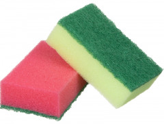 Набор губок для мытья посуды с абразивным слоем - Фото 3