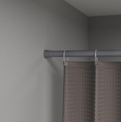 Карниз для ванной комнаты раздвижной телескопический - Фото 5