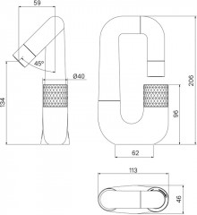 Смеситель для умывальника с управлением Push Control - Фото 9