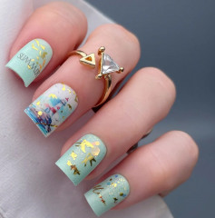 Слайдеры для ногтей с фольгой «Лето 2» - Фото 1