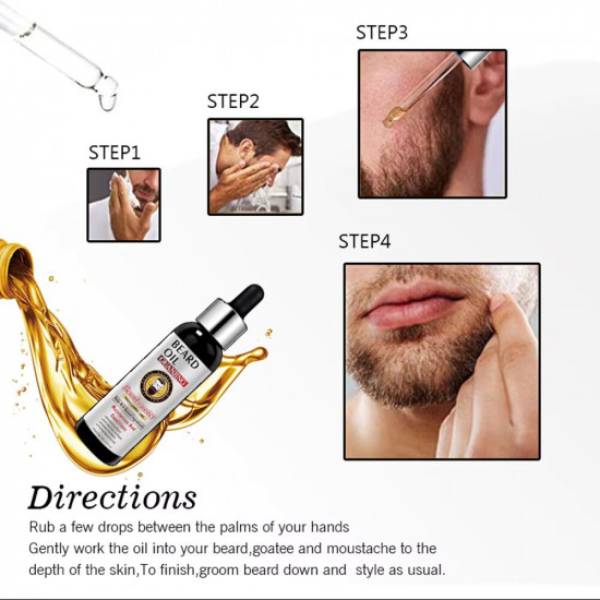 Масло для роста бороды «Beard Oil Guanjing»