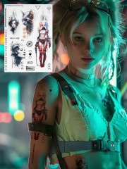 Набор наклеек-татуировок «Киберпанк» - Фото 3