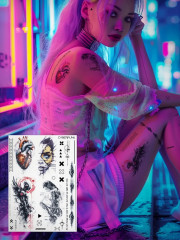 Набор наклеек-татуировок «Киберпанк» - Фото 5