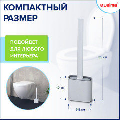 Ершик для унитаза силиконовый - Фото 5