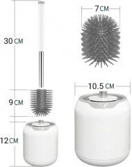 Ершик для унитаза силиконовый - Фото 11