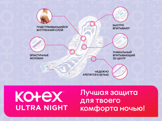 Прокладки гигиенические «Ultra Ночные»