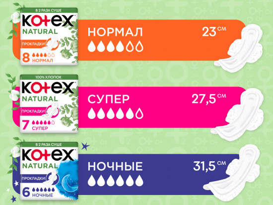 Прокладки гигиенические «Natural Супер»