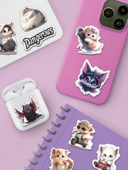 Набор наклеек эпоксидных «Котики 3» - Фото 2