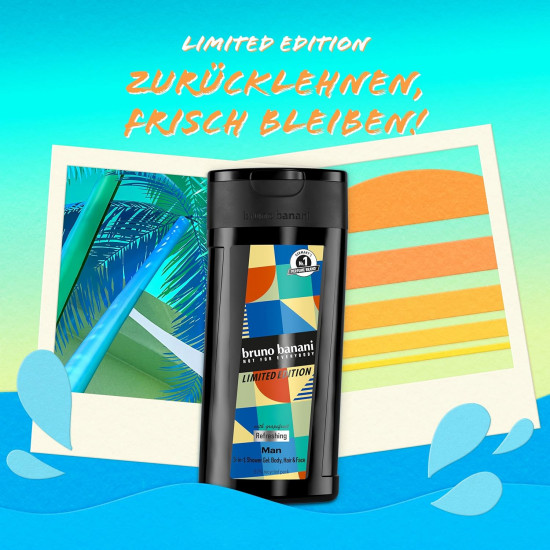 Гель для душа мужской освежающий 3 в 1 «Not for everybody Limited Edition. Refreshing»