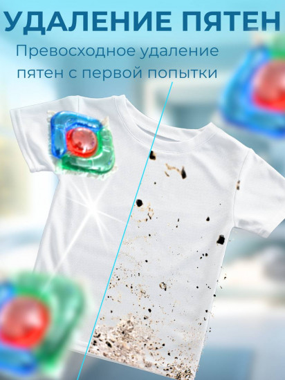 Капсулы для стирки с кондиционером 3 в 1